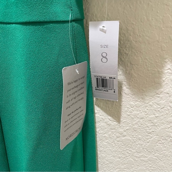 NWT Donna Morgan twist tie dress in bright jade work office business size 8 - Picture 7 of 10